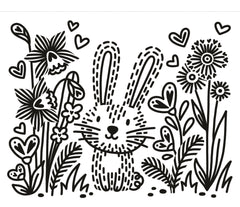 Les petits lapins - Ma première peinture magique