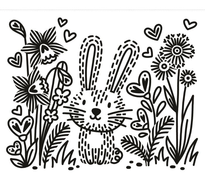 Les petits lapins - Ma première peinture magique