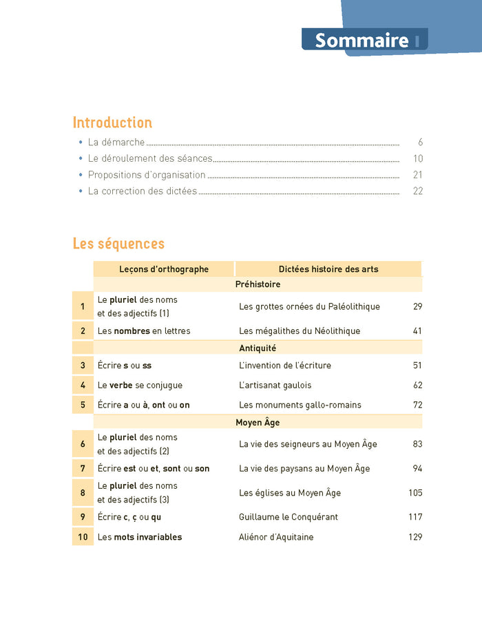 Dictées et histoire des arts CM - Voyage dans le temps - + ressources numériques