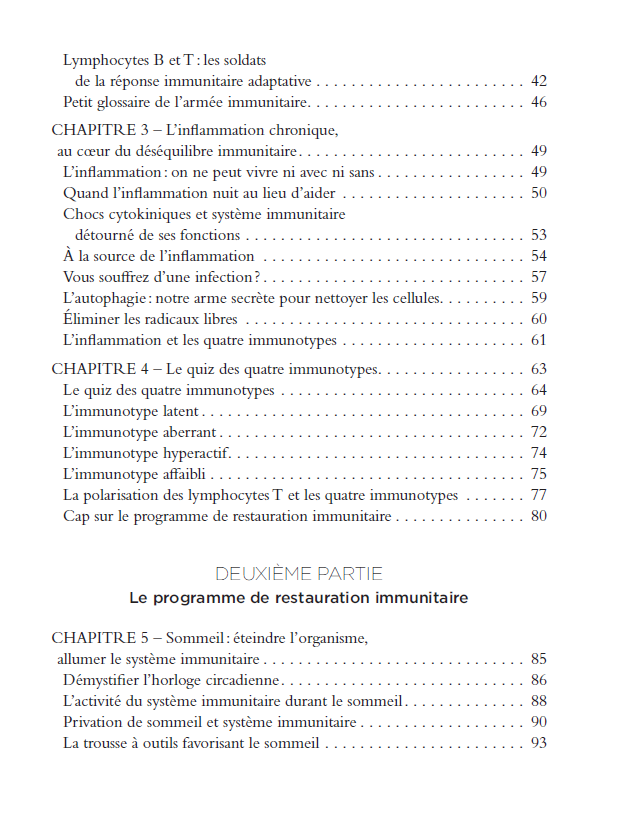 A chacun son système immunitaire