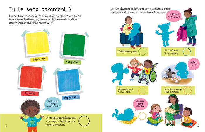 Les émotions - Autocollants Usborne