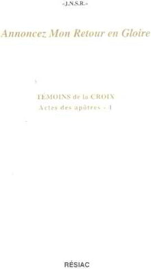 ANNONCEZ MON RETOUR EN GLOIRE T1