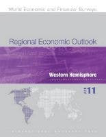 Regional Economic Outlook Avril 2011 Western Hemisphere