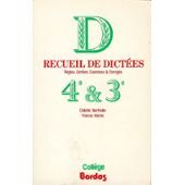 RECUEIL DICTEES/4E-3E (Ancienne Edition)
