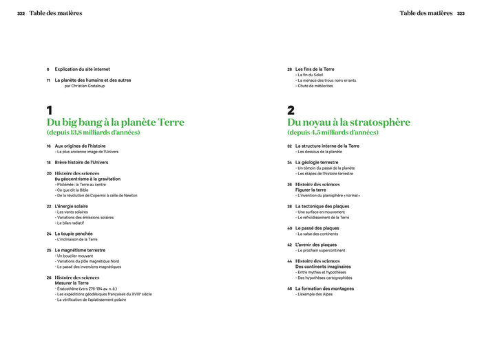 L'atlas historique de la Terre