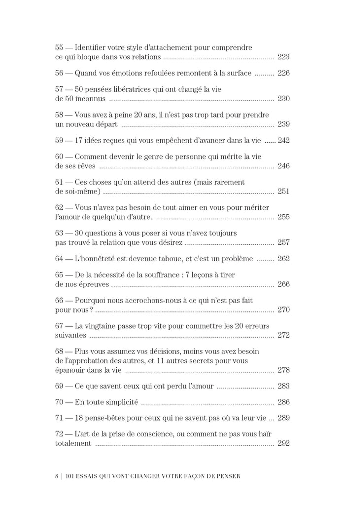 101 essais qui vont changer votre façon de penser