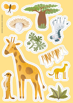 Le super 7 familles. La savane