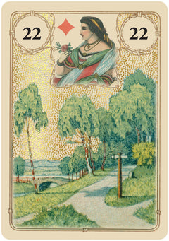 Coffret Oracle Lenormand doré