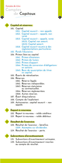 Plan comptable général 2026/2027