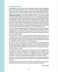 Le langage écrit en pédagogie Montessori de la PS à la GS