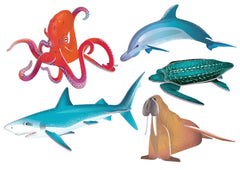 Je construis mes animaux marins en 3D