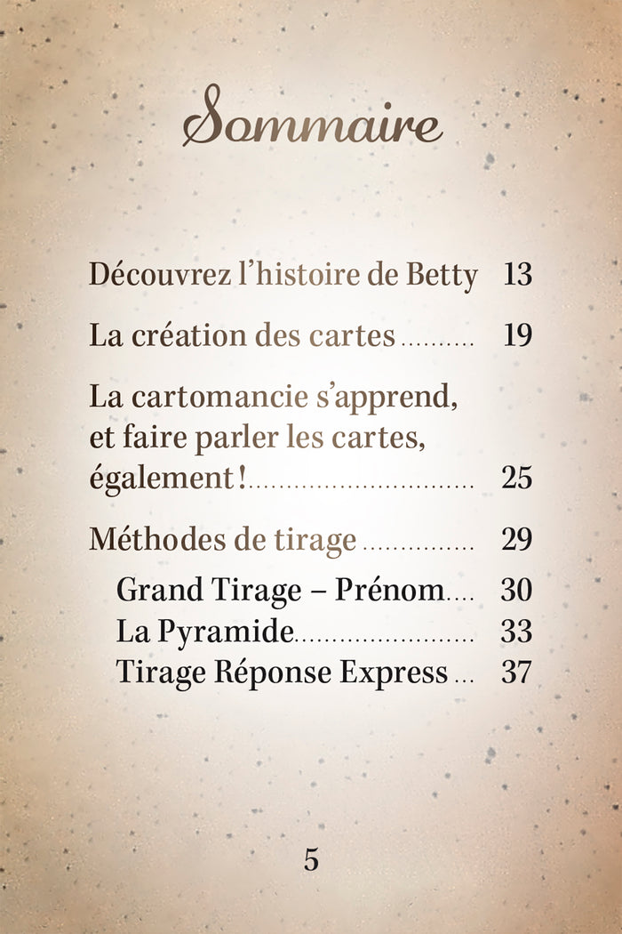 Channel Betty - Cartes oracle