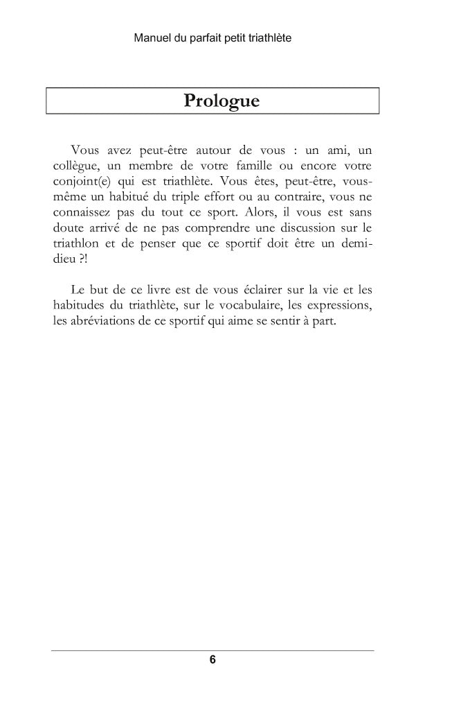 Manuel du parfait petit triathlète