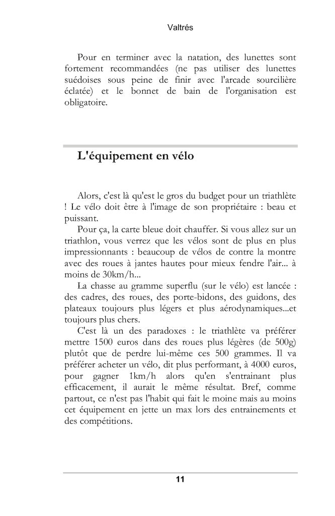 Manuel du parfait petit triathlète