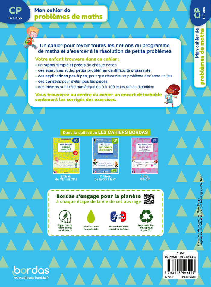 Mon cahier de problèmes de maths CP