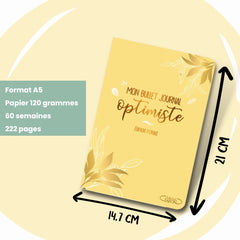 Bullet journal optimiste A5 - Edition Florale - Agenda et carnet de notes A5 - To do list et organisation - créativité et bonheur as