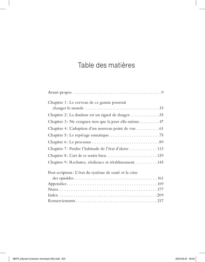 Déjouer la douleur chronique - Une approche scientifique révolutionnaire pour reconditionner son cerveau et retrouver le bien-être