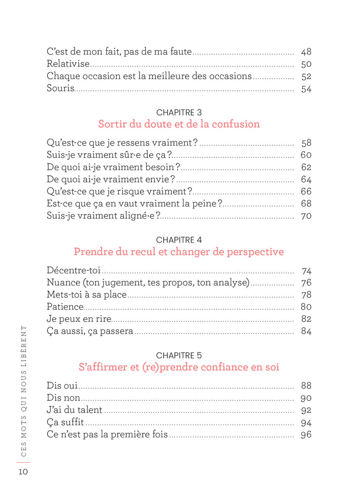 Ces mots qui nous libèrent - 50 antidotes à la négativité, la peur et l'anxiété