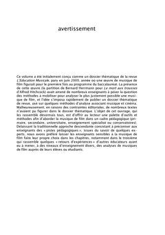 analyser la musique de film