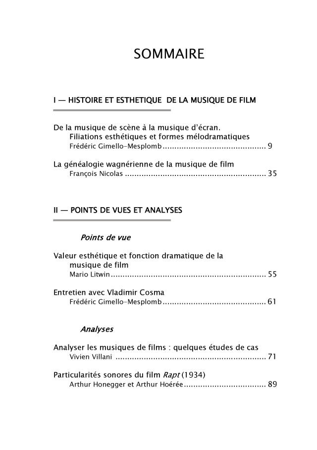 analyser la musique de film