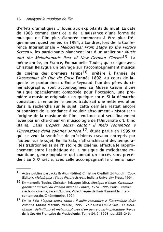 analyser la musique de film