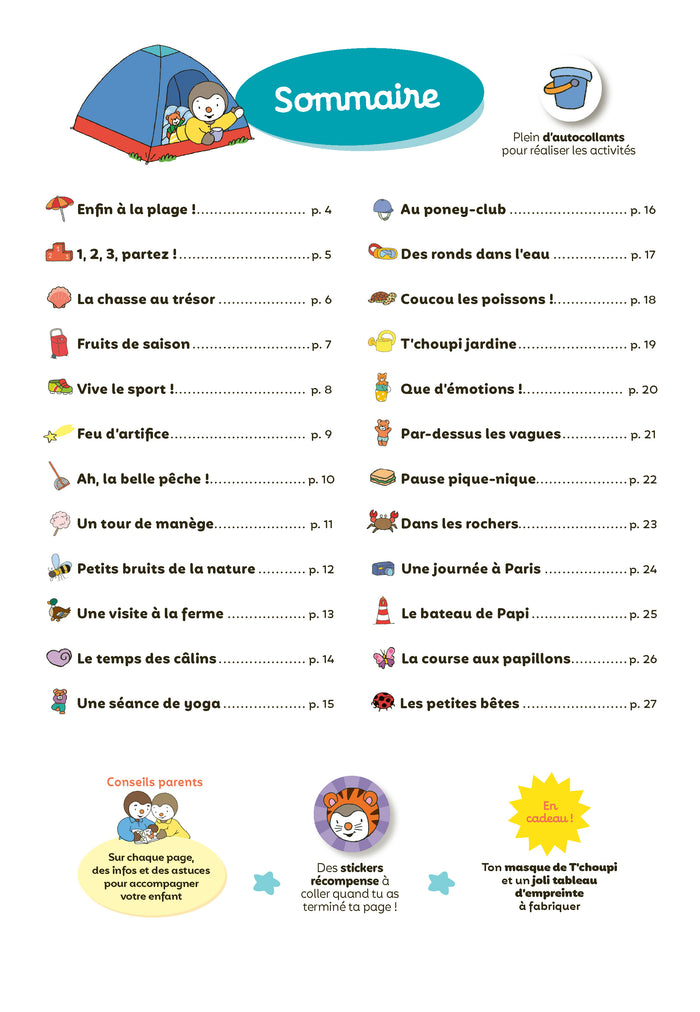 Mon Tchoupi Vacances J'entre en PS