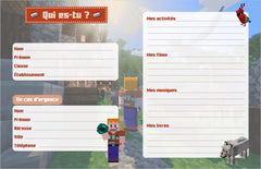 Agenda de textes Minecraft 2023-2024
