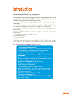 Calcul mental CM1 + ressources numérique programmes 2026