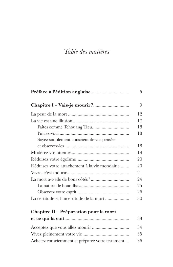 Vivre c'est mourir - Comment se préparer à la mort, à mourir et au-delà