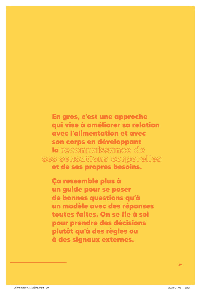 L'alimentation intuitive, c'est quoi ?