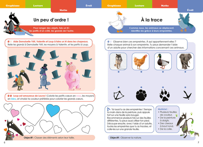 Je rentre en troisième maternelle avec Loup