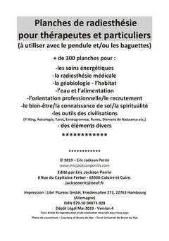 Planches de radiesthésie pour thérapeutes et particuliers