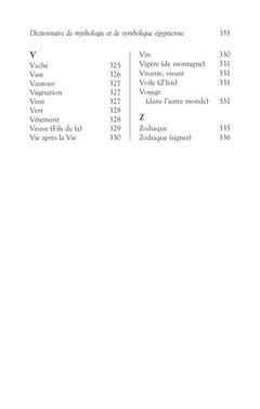 Dictionnaire de mythologie et de symbolique Egyptienne