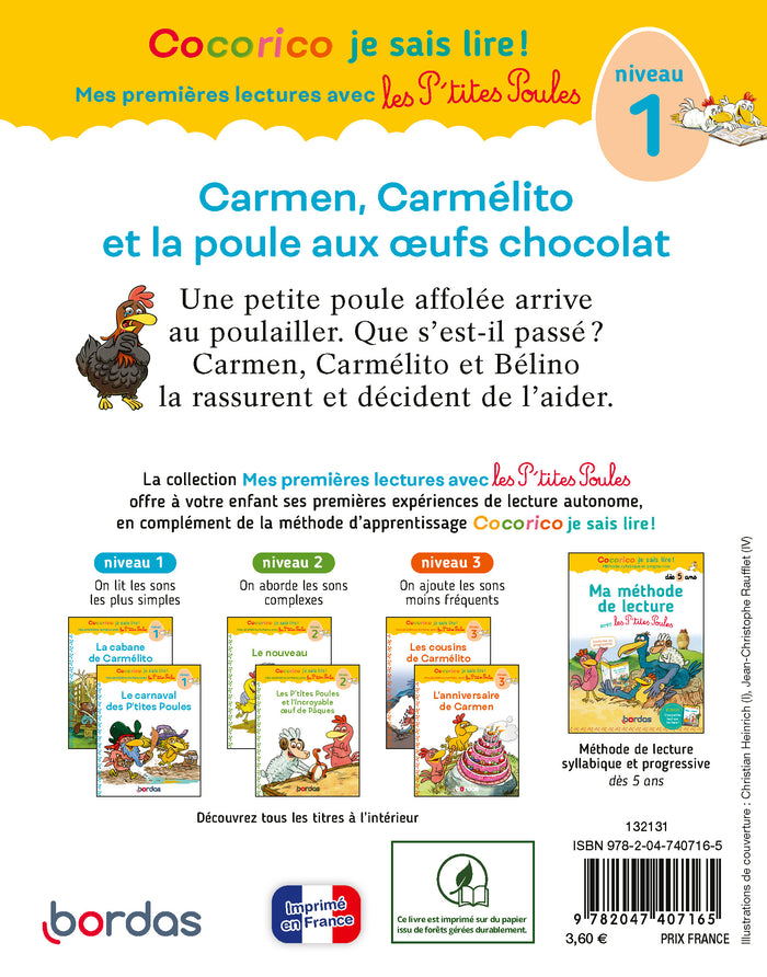 Carmen, Carmélito et la poule aux oeufs chocolat