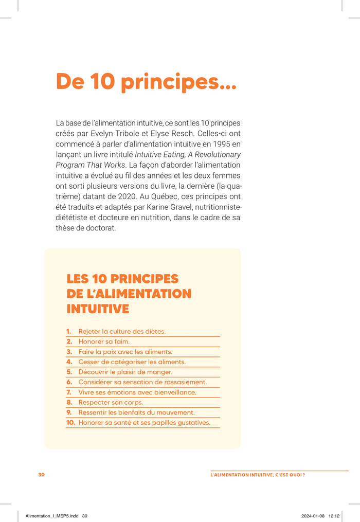 L'alimentation intuitive, c'est quoi ?