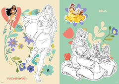 Disney Princesses - Coloriage avec stickers (Yasmine et Ariel) - offerts
