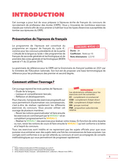 Réussir mon CRPE - Français L3 cahier d'entrainement 2027-2028