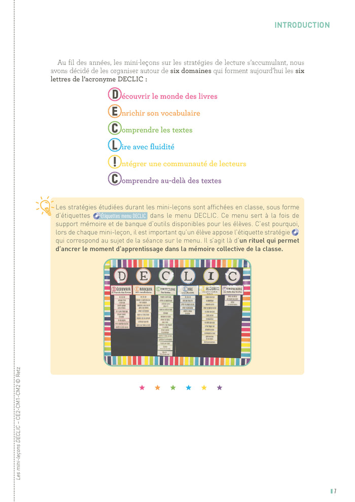 L'atelier de lecture DECLIC - Les mini-leçons CE2 - CM1 - CM2