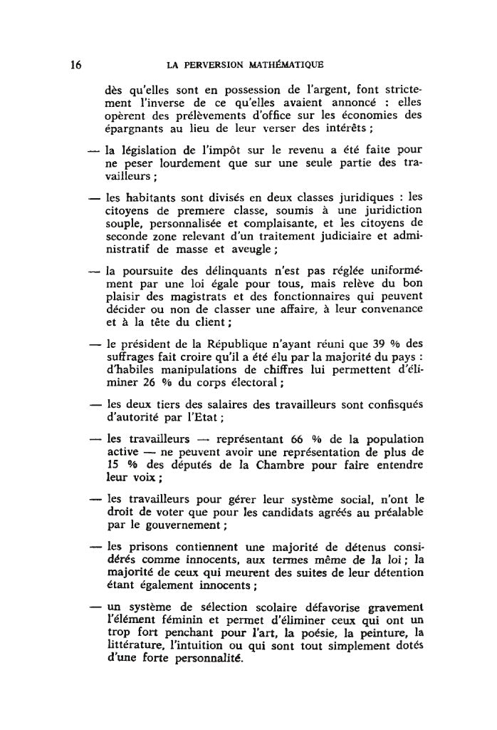 La perversion mathématique