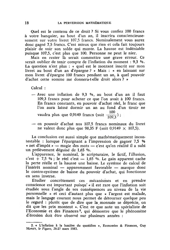 La perversion mathématique