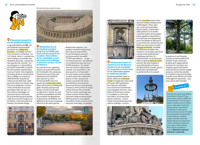 Paris promenades amusantes et insolites en famille - 8 circuits pour découvrir les quartiers historiques