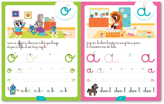 Mon cahier ardoise - Lettres minuscules dès 4 ans