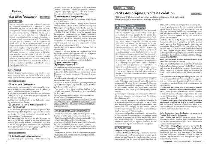 Des mots et des rêves - Français 6e - 2025 - Livre du professeur