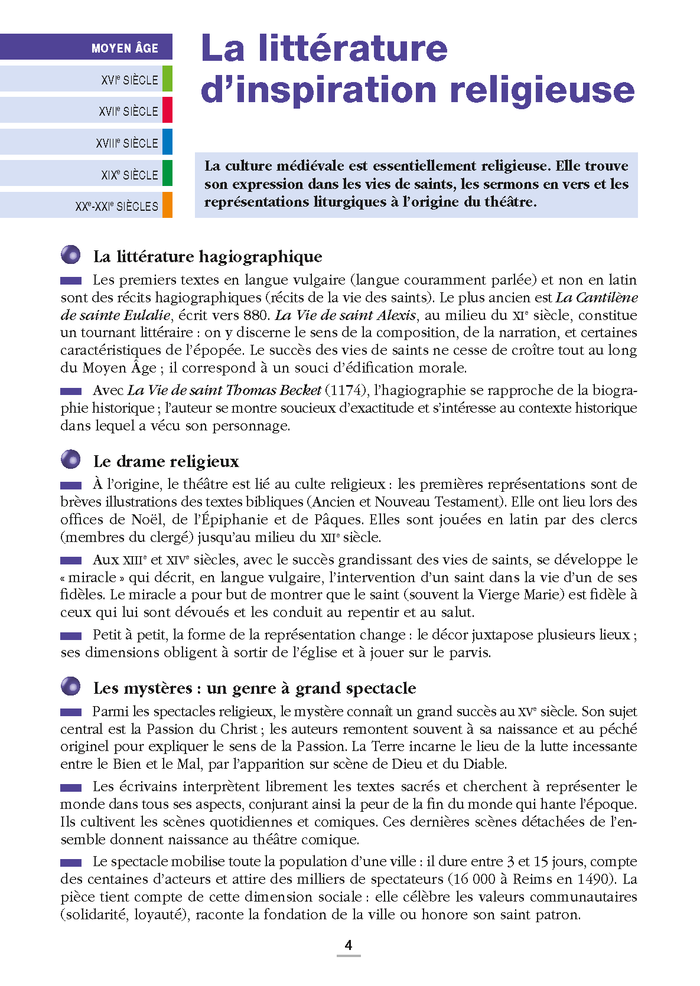 La littérature française