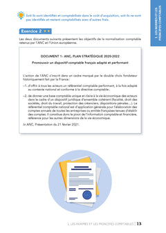 Cahier d'exercices en comptabilité générale