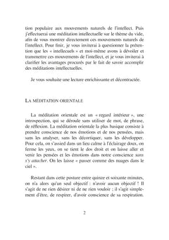 La méditation intellectuelle