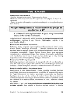 Management des organisations - DCG - Épreuve 7 - Corrigés des applications