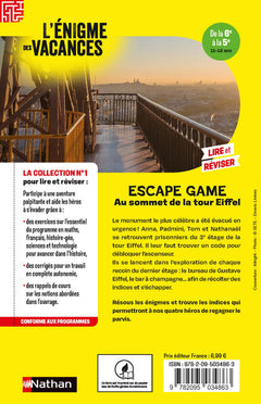 Escape Game de la 6ème à la 5ème - Au sommet de la Tour Eiffel