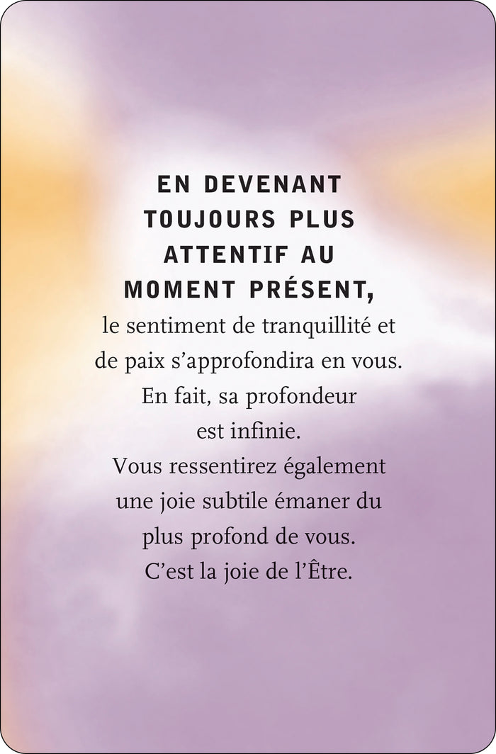 Le pouvoir du moment présent - 50 cartes d'inspiration
