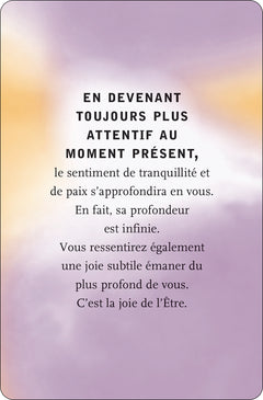 Le pouvoir du moment présent - 50 cartes d'inspiration